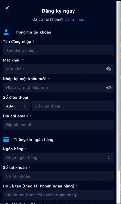 Đăng Ký Tài Khoản – Bắt Đầu Trải Nghiệm THANG88
